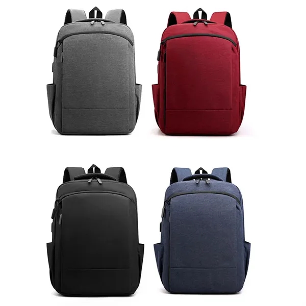 Men's Business Backpack with USB Charging Port - Men's Business Backpack with USB Charging Port - Image 6 of 6