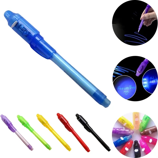 UV Invisible Fluorescent Marker with LED Light - UV Invisible Fluorescent Marker with LED Light - Image 1 of 1