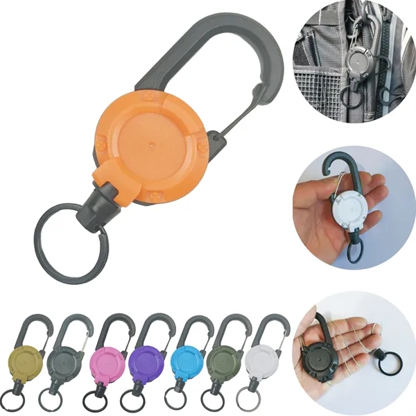 Retractable Lanyard Carabiner Clip - Retractable Lanyard Carabiner Clip - Image 1 of 1