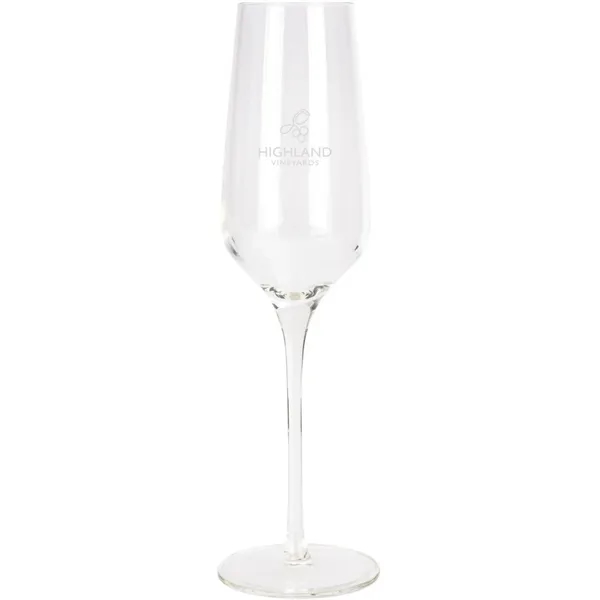 Etched Flute Glass 8.5 oz