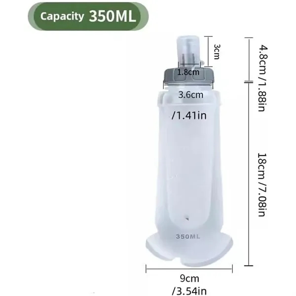 11.8oz TPU Foldable Outdoor Sports Bottle with Lid - 11.8oz TPU Foldable Outdoor Sports Bottle with Lid - Image 1 of 5