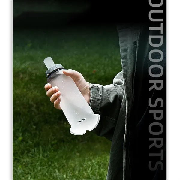11.8oz TPU Foldable Outdoor Sports Bottle with Lid - 11.8oz TPU Foldable Outdoor Sports Bottle with Lid - Image 3 of 5