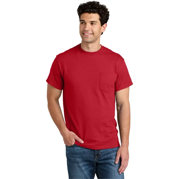 Gildan - DryBlend 50 Cotton/50 Poly Pocket T-Shirt. - Gildan - DryBlend 50 Cotton/50 Poly Pocket T-Shirt. - Image 14 of 54