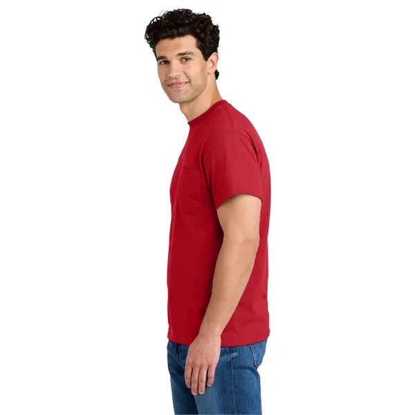 Gildan - DryBlend 50 Cotton/50 Poly Pocket T-Shirt. - Gildan - DryBlend 50 Cotton/50 Poly Pocket T-Shirt. - Image 18 of 54