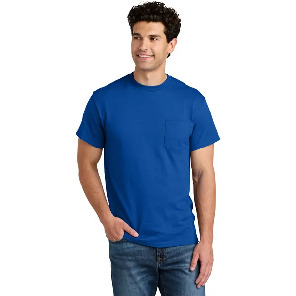 Gildan - DryBlend 50 Cotton/50 Poly Pocket T-Shirt. - Gildan - DryBlend 50 Cotton/50 Poly Pocket T-Shirt. - Image 20 of 54