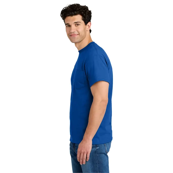 Gildan - DryBlend 50 Cotton/50 Poly Pocket T-Shirt. - Gildan - DryBlend 50 Cotton/50 Poly Pocket T-Shirt. - Image 23 of 54