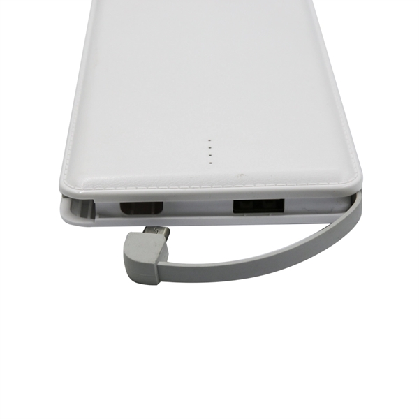 Slim Card Power Bank - 10000 mAh w -white - Slim Card Power Bank - 10000 mAh w -white - Image 5 of 5