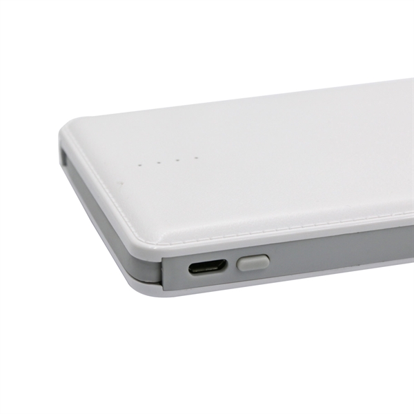 Slim Card Power Bank - 10000 mAh w -white - Slim Card Power Bank - 10000 mAh w -white - Image 1 of 5