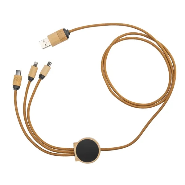 Ballmer Bamboo Light-Up Multi-Charge Cable - Ballmer Bamboo Light-Up Multi-Charge Cable - Image 1 of 1
