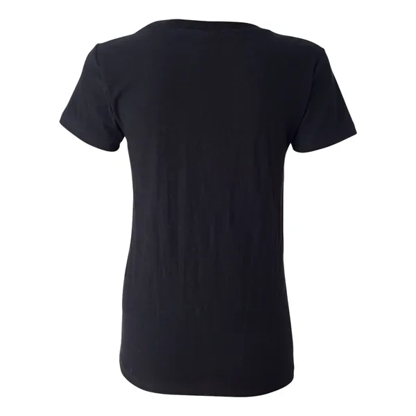 J. America Women's V-Neck Slub T-Shirt - J. America Women's V-Neck Slub T-Shirt - Image 3 of 15