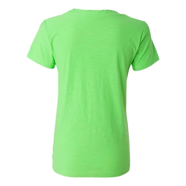 J. America Women's V-Neck Slub T-Shirt - J. America Women's V-Neck Slub T-Shirt - Image 6 of 15