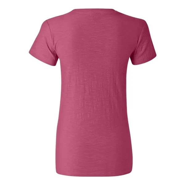 J. America Women's V-Neck Slub T-Shirt - J. America Women's V-Neck Slub T-Shirt - Image 15 of 15