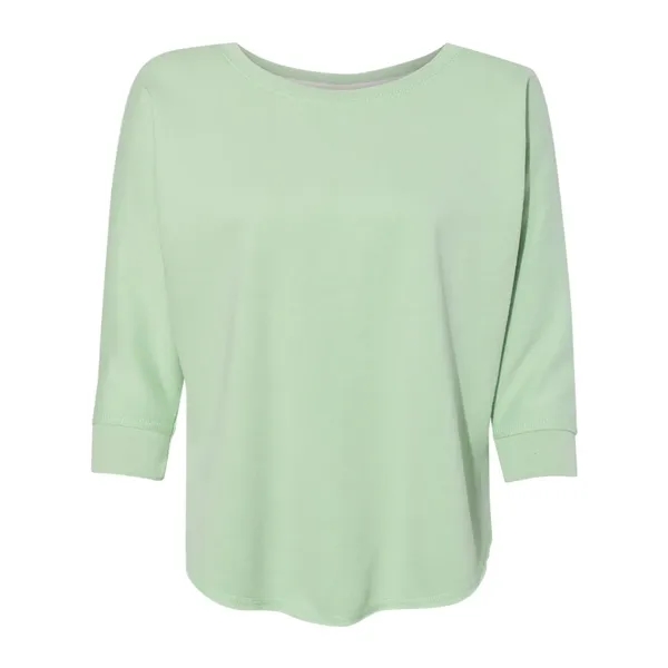 J. America Women's Lounge Fleece Dolman Crewneck Sweatshirt - J. America Women's Lounge Fleece Dolman Crewneck Sweatshirt - Image 3 of 6