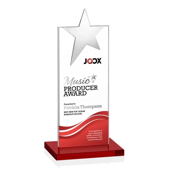 Bryanston Chrome Star VividPrint™ Award - Red