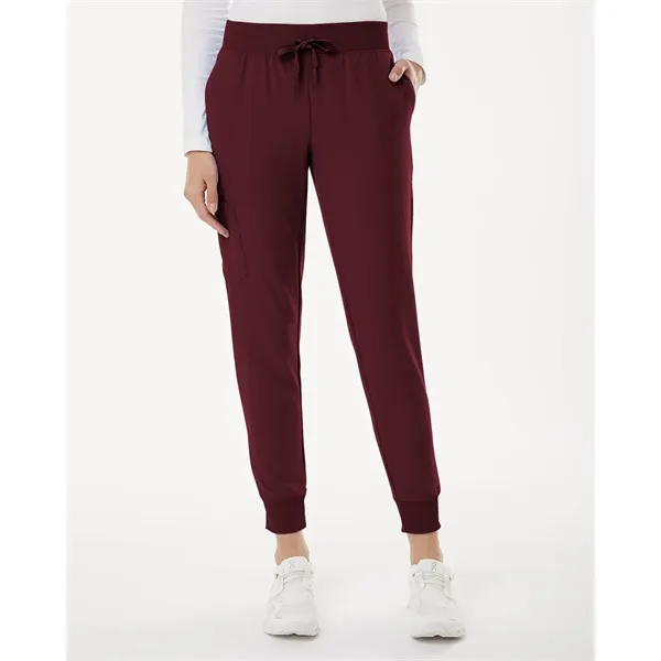 Jaanuu Women's Petite Sizes Silex Knit-Waist Scrub Joggers - Jaanuu Women's Petite Sizes Silex Knit-Waist Scrub Joggers - Image 0 of 12