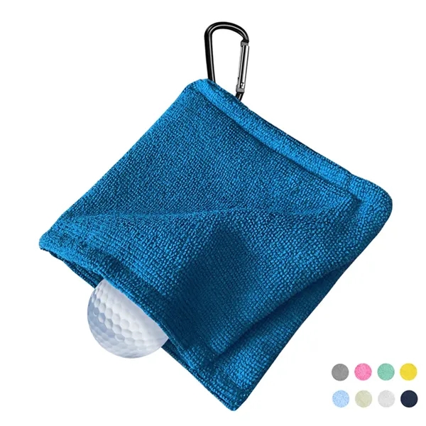 Multifunctional Golf Towel Bag with Carabiner Clip - Multifunctional Golf Towel Bag with Carabiner Clip - Image 2 of 15