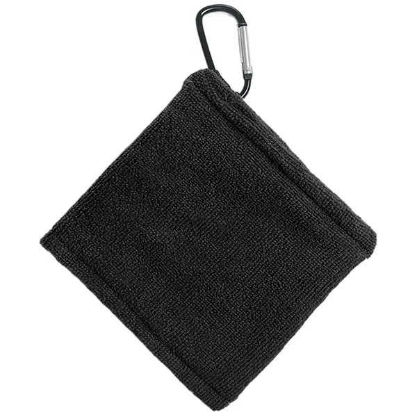 Multifunctional Golf Towel Bag with Carabiner Clip - Multifunctional Golf Towel Bag with Carabiner Clip - Image 5 of 15