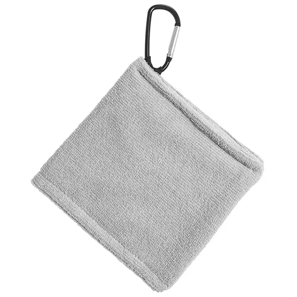 Multifunctional Golf Towel Bag with Carabiner Clip - Multifunctional Golf Towel Bag with Carabiner Clip - Image 8 of 15