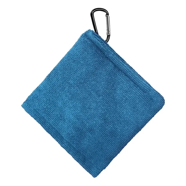 Multifunctional Golf Towel Bag with Carabiner Clip - Multifunctional Golf Towel Bag with Carabiner Clip - Image 13 of 15