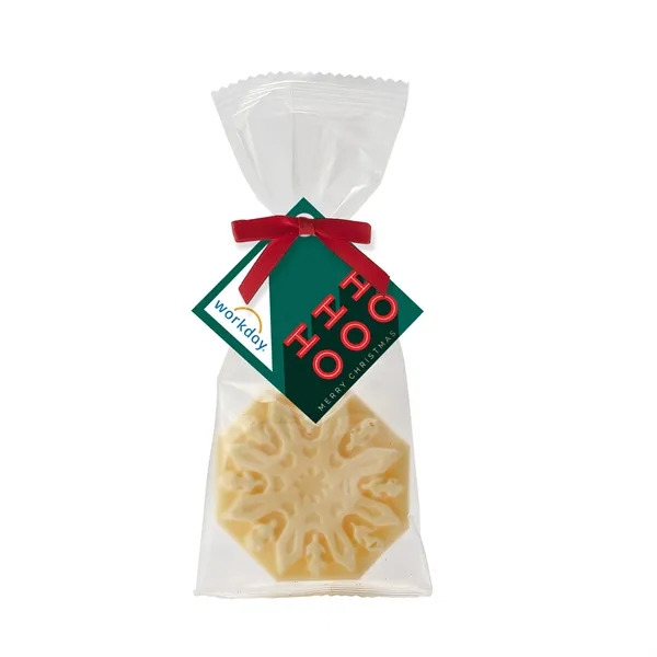 Belgian White Chocolate in Favor Bag - Snowflake - Belgian White Chocolate in Favor Bag - Snowflake - Image 0 of 1