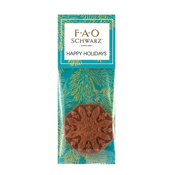 Belgian Chocolate in Billboard Header Bag - Snowflake - Belgian Chocolate in Billboard Header Bag - Snowflake - Image 0 of 1