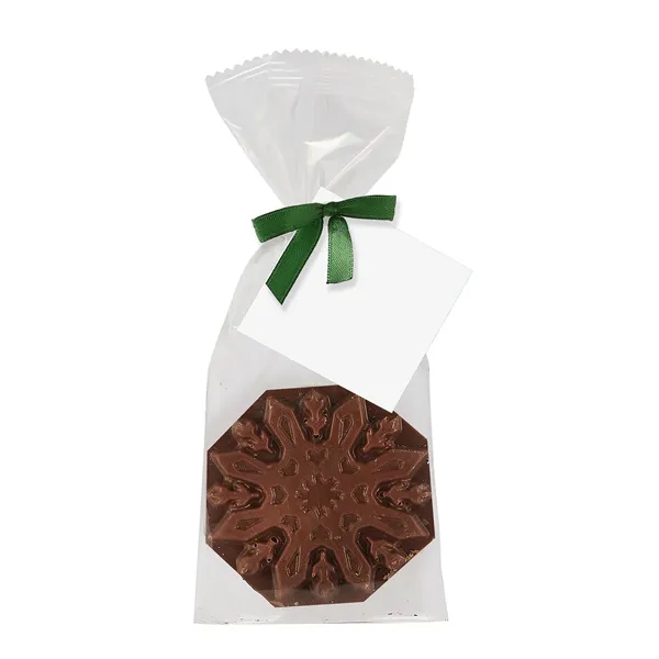 Belgian Dark Chocolate in Favor Bag - Snowflake - Belgian Dark Chocolate in Favor Bag - Snowflake - Image 1 of 1