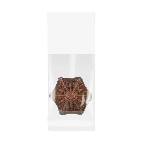 Belgian Chocolate in Billboard Header Bag - Snowflake - Belgian Chocolate in Billboard Header Bag - Snowflake - Image 1 of 1
