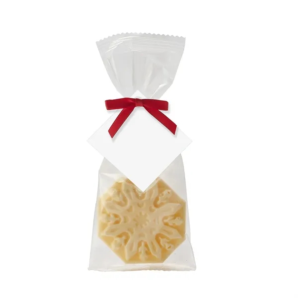 Belgian White Chocolate in Favor Bag - Snowflake - Belgian White Chocolate in Favor Bag - Snowflake - Image 1 of 1