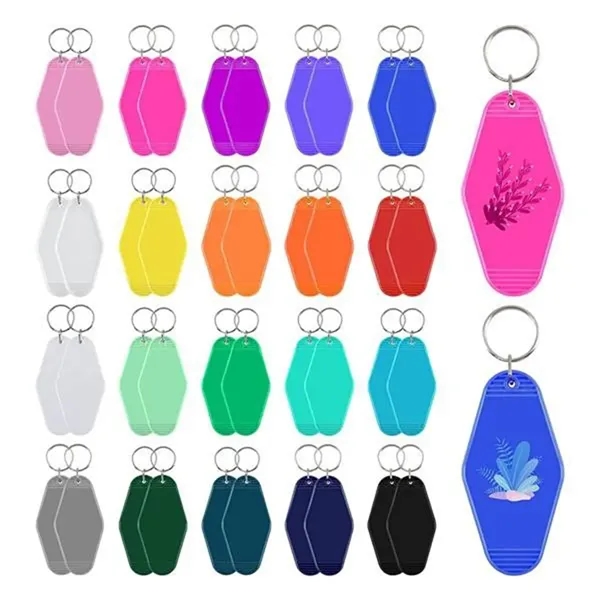Colorful Plastic Keychain Tags - Colorful Plastic Keychain Tags - Image 0 of 4