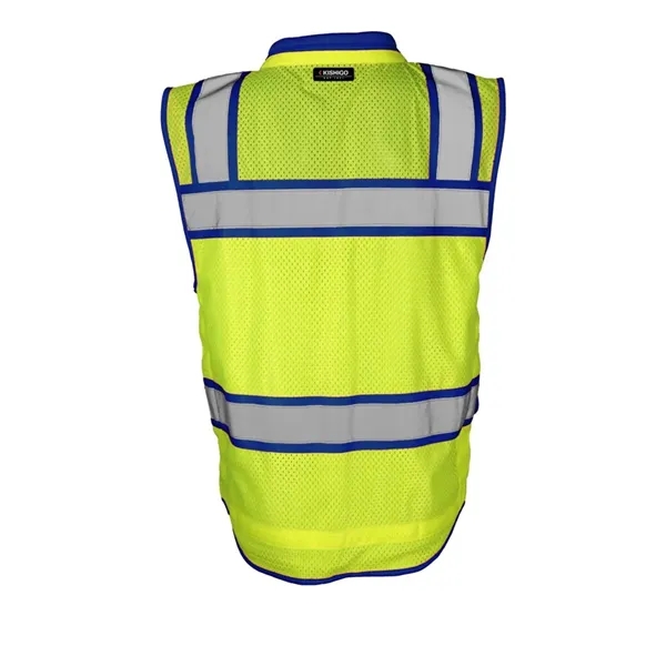 Kishigo Men's Color Contrast High Performance Surveyors Vest - Kishigo Men's Color Contrast High Performance Surveyors Vest - Image 8 of 8