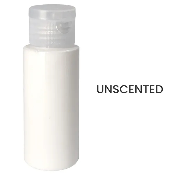 2 oz.of SPF Sunscreen in a transparent cylinder bottle.