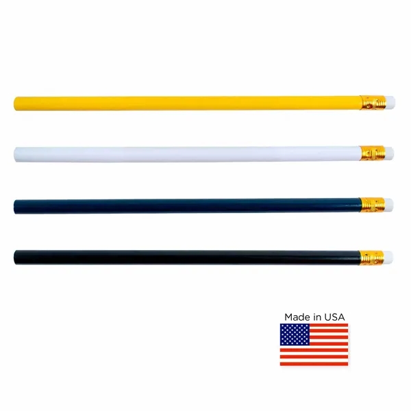 Pencil with Gold Ferrule and White Eraser - Pencil with Gold Ferrule and White Eraser - Image 1 of 9