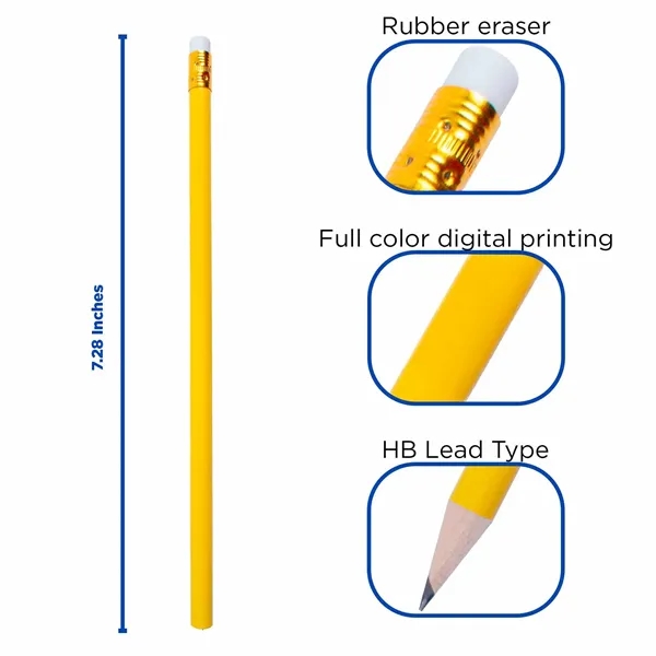 Pencil with Gold Ferrule and White Eraser - Pencil with Gold Ferrule and White Eraser - Image 2 of 9