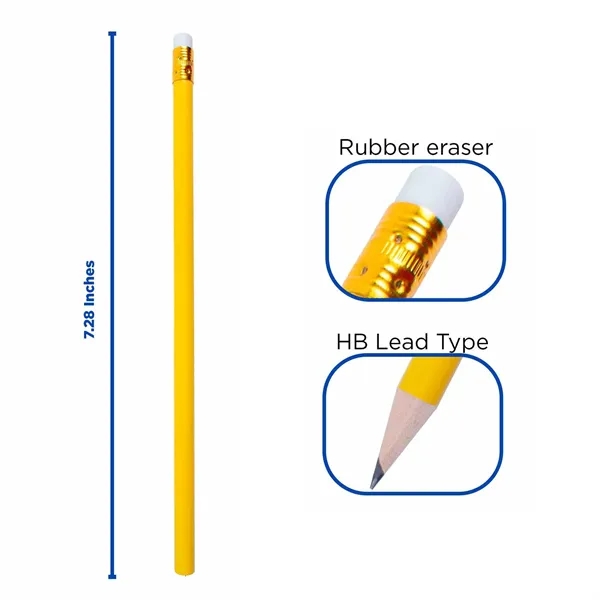 Pencil with Gold Ferrule and White Eraser - Pencil with Gold Ferrule and White Eraser - Image 3 of 9
