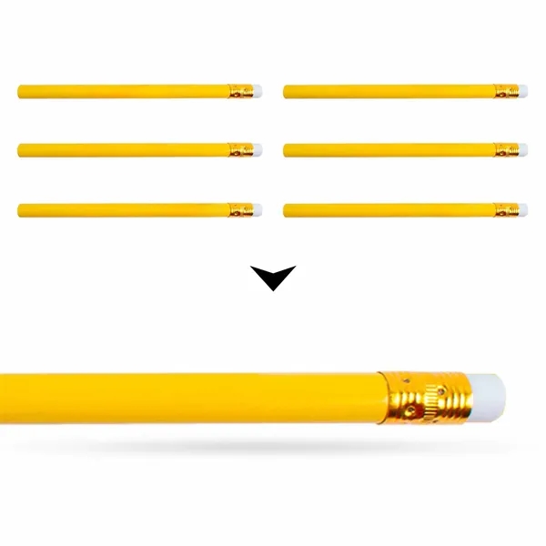 Pencil with Gold Ferrule and White Eraser - Pencil with Gold Ferrule and White Eraser - Image 6 of 9