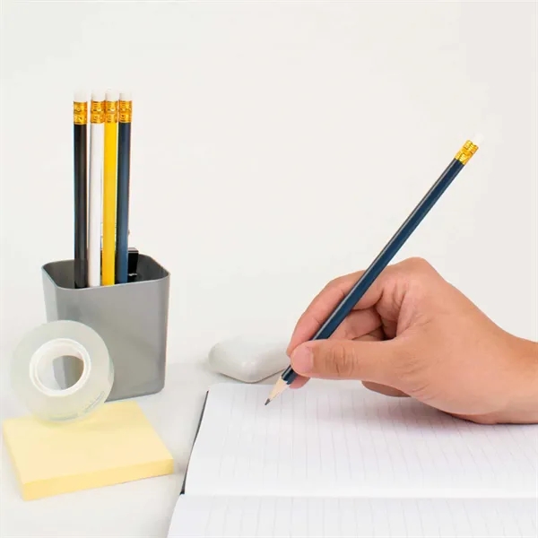 Pencil with Gold Ferrule and White Eraser - Pencil with Gold Ferrule and White Eraser - Image 7 of 9
