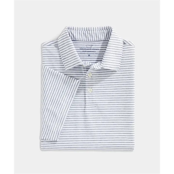 Vineyard Vines Men's Bradley Stripe Sankaty Performance Polo - Vineyard Vines Men's Bradley Stripe Sankaty Performance Polo - Image 4 of 6
