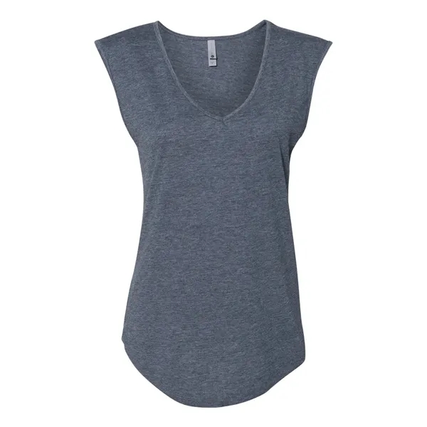 Next Level Women's Festival Sleeveless Deep V-Neck T-Shirt
