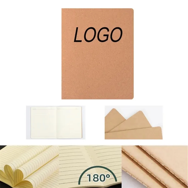A5 Kraft Paper Cover Lined 30-Sheet Lightweight Notebook - A5 Kraft Paper Cover Lined 30-Sheet Lightweight Notebook - Image 0 of 1