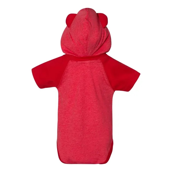 Rabbit Skins Infant Fine Jersey Raglan Bodysuit with Hood... - Rabbit Skins Infant Fine Jersey Raglan Bodysuit with Hood... - Image 8 of 12