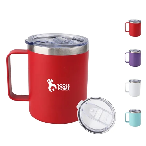 12 Oz Custom Insulated Coffee Mug Tumbler W/ Slid Lid - 12 Oz Custom Insulated Coffee Mug Tumbler W/ Slid Lid - Image 0 of 3