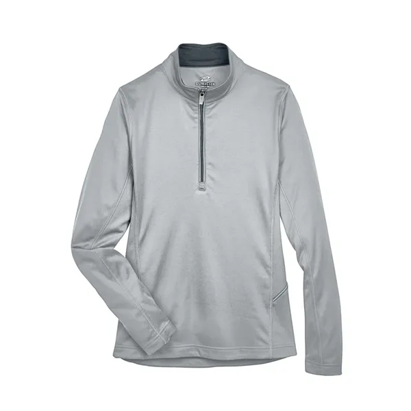 UltraClub Women's Cool & Dry Sport Quarter-Zip Pullover - UltraClub Women's Cool & Dry Sport Quarter-Zip Pullover - Image 5 of 6