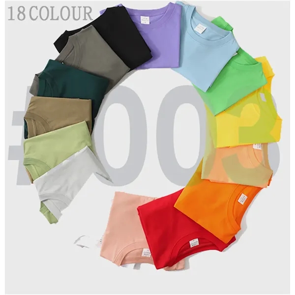 200G Oversized Five - Point Sleeve Pure Cotton T Shirts - 200G Oversized Five - Point Sleeve Pure Cotton T Shirts - Image 2 of 9