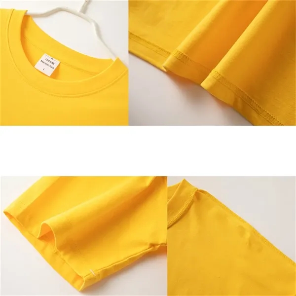 200G Oversized Five - Point Sleeve Pure Cotton T Shirts - 200G Oversized Five - Point Sleeve Pure Cotton T Shirts - Image 4 of 9