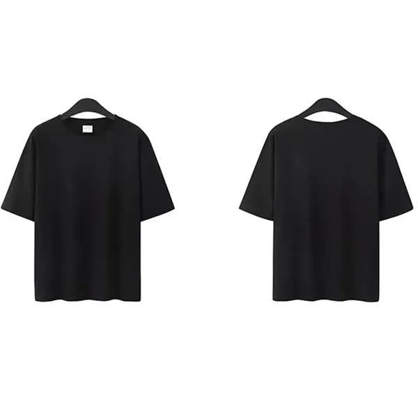 200G Oversized Five - Point Sleeve Pure Cotton T Shirts - 200G Oversized Five - Point Sleeve Pure Cotton T Shirts - Image 5 of 9