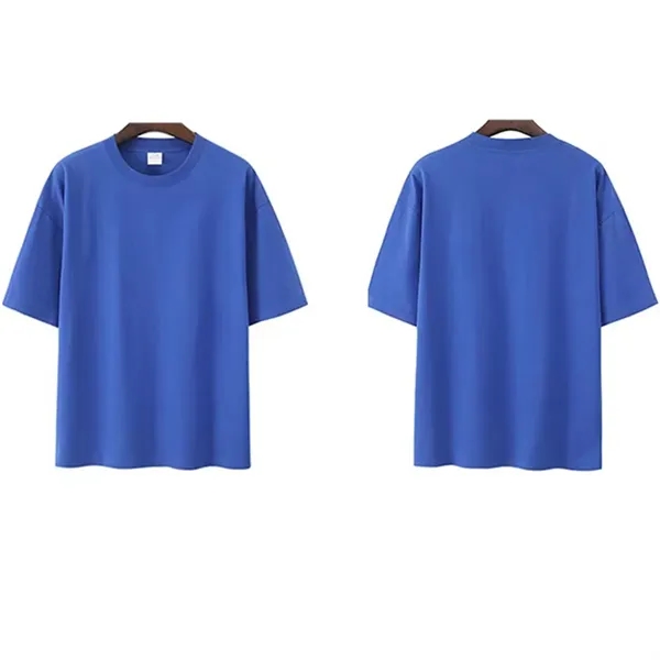 200G Oversized Five - Point Sleeve Pure Cotton T Shirts - 200G Oversized Five - Point Sleeve Pure Cotton T Shirts - Image 6 of 9