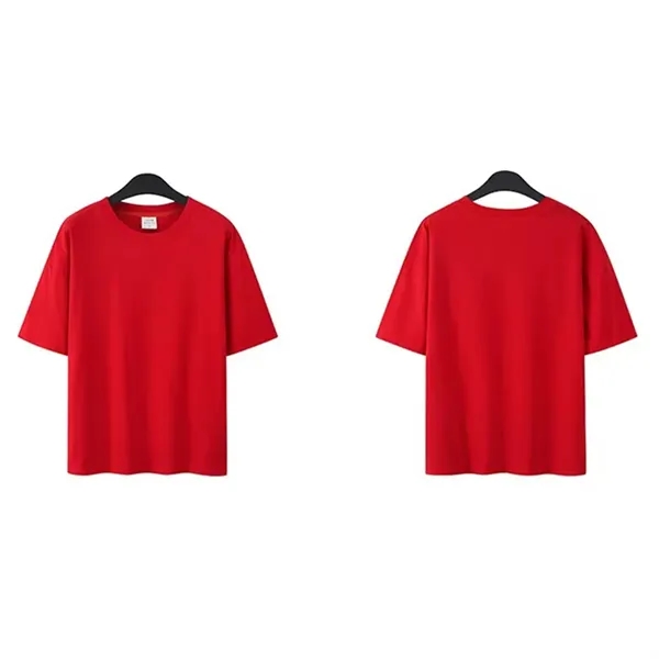 200G Oversized Five - Point Sleeve Pure Cotton T Shirts - 200G Oversized Five - Point Sleeve Pure Cotton T Shirts - Image 8 of 9