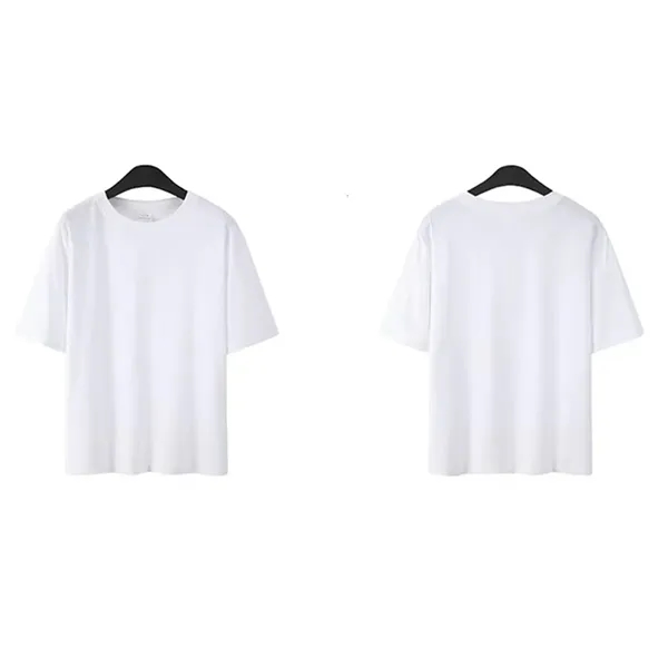 200G Oversized Five - Point Sleeve Pure Cotton T Shirts - 200G Oversized Five - Point Sleeve Pure Cotton T Shirts - Image 9 of 9
