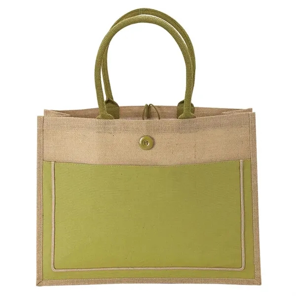 Camden Natural Jute Tote - Camden Natural Jute Tote - Image 2 of 2