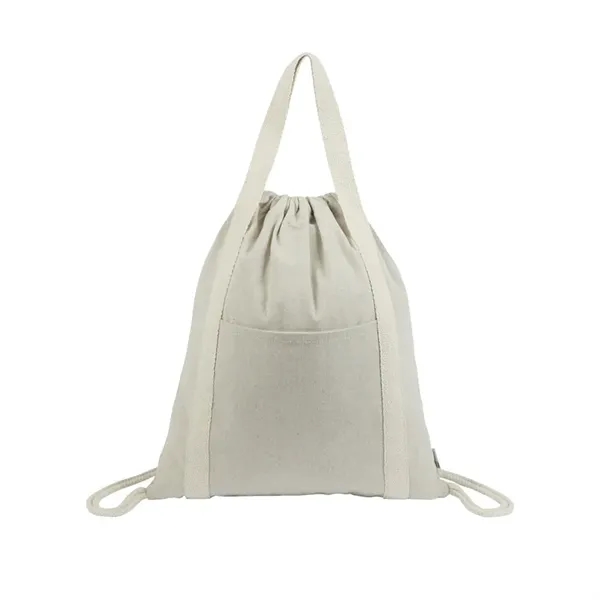 Renew II 9 oz. Recycled Cotton Drawstring Bag - Renew II 9 oz. Recycled Cotton Drawstring Bag - Image 1 of 2